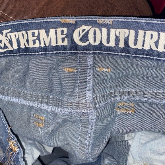 Xtreme Couture Jeans Men’s Size 38 with 31 inch inseam measurement Grunge - Picture 9 of 10